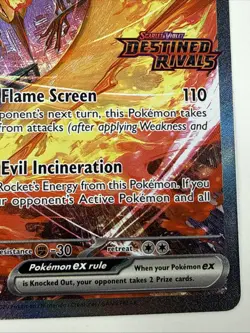 TCG Team Rockets Moltres EX Destined Rivals Card 229/182 SIR Pokemon NM - Image 4