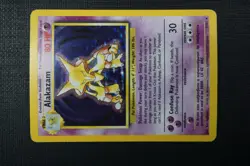 Pokemon Base Set Unlimited Alakazam Holo #1 - Image 2