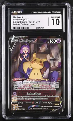 Mimikyu V TG16/TG30 Trainer Gallery Holo Pokemon CGC 10 Gem Mint *021 - Image 1