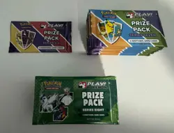 Sealed Play! Pokemon Prize Pack Lot: 1x Series 6; 20x Series 7 & 19x Series 8 - Image 1