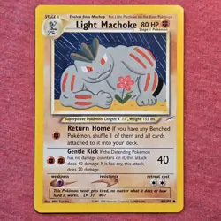 Pokemon 2000 WOTC Neo Destiny: Light Machoke 49/105 - NM - Image 1