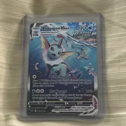 Pokemon Vaporeon VMAX Rapid Strike Full Art SWSH182 Promo Holo English - Image 2