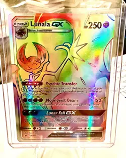 2017 Pokemon Lunala GX (Secret) 153/149 SM Base Set Holo - Image 1