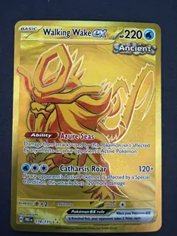 WALKING WAKE EX 178/131 GOLD HYPER RARE Pokemon Prismatic Evolutions NM - Image 3