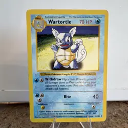 Pokemon Wartortle 042/102 Base Set Shadowless Uncommon 70 HP Regular English - Image 1