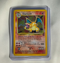Charizard Holo 4/130 Light Play WOTC Vintage Pokemon | Base Set 2 Pokemon TCG - Image 1