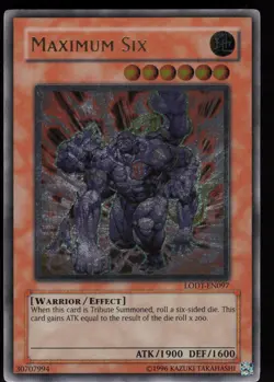 Maximum Six (UTR) LODT-EN097 Ultimate Rare YU-GI-OH - Image 1