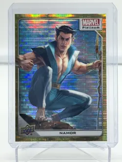 2023 Upper Deck Marvel Platinum Namor Seismic Gold 8/10 #67 - Image 1