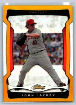 John Lackey 2009 Topps Finest Refractors Gold /50 #41 - Image 1