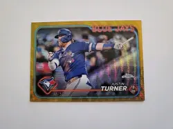 2024 Topps Chrome - Justin Turner #248 Gold Wave Refractor /50 - Image 1