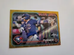 2024 Topps Chrome - Justin Turner #248 Gold Wave Refractor /50 - Image 3
