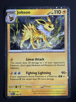 Jolteon SVP 169 🌀SWIRL🌀Pokemon TCG Prismatic Evolutions Black Star Promo NM - Image 1