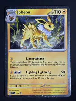 Jolteon SVP 169 🌀SWIRL🌀Pokemon TCG Prismatic Evolutions Black Star Promo NM - Image 5