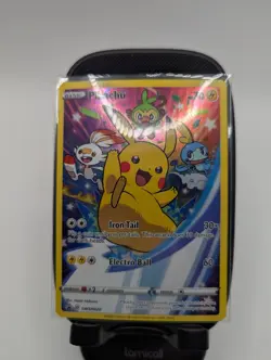 Pokemon Pikachu TCG SWSH020 Black Star Promo - Image 1