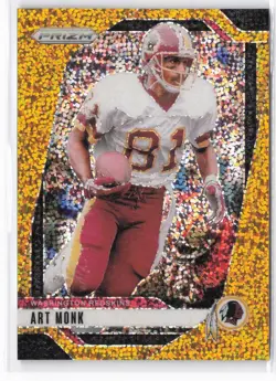 2024 Panini Prizm Art Monk #294 Gold Sparkle #/24 Washington Redskins - Image 1