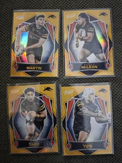 4 X Luminous Hobby Gold Penrith Panthers Select Nrl 2026 - Image 1