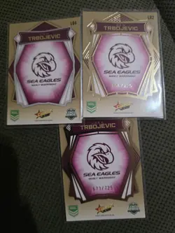 3 X Gold Luminous Trbojevic Brothers Select 2026 Manly - Image 2