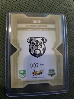 2026 NRL LEAGUE HEROES DIECUT GOLD BULLDOGS STEPHEN CRICHTON CDG 28 SELECT - Image 2