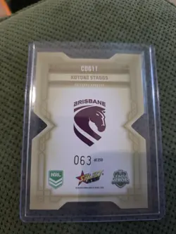 2026 SELECT NRL LEAGUE HEROES DIECUT GOLD - KOTONI STAGGS BRONCOS /250 CDG11 - Image 2