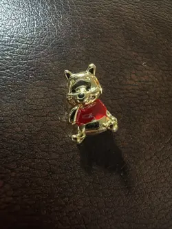 14k gold-plated Disney's Winnie the Pooh Bear Pandora Charm - Image 2