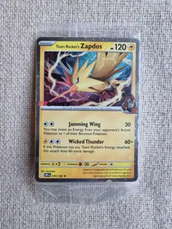 Team Rocket’s Zapdos EB Games Promo 070/182 Destined Rivals Pokemon TCG Sealed! - Image 1