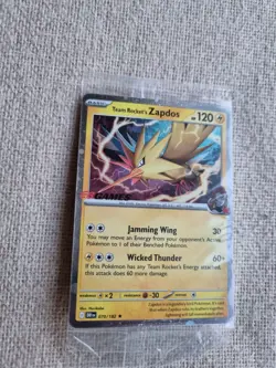 Team Rocket’s Zapdos EB Games Promo 070/182 Destined Rivals Pokemon TCG Sealed! - Image 3