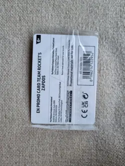 Team Rocket’s Zapdos EB Games Promo 070/182 Destined Rivals Pokemon TCG Sealed! - Image 4