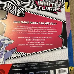 Pokemon TCG: Scarlet & Violet White Flare Binder Collection - New And Sealed! - Image 5