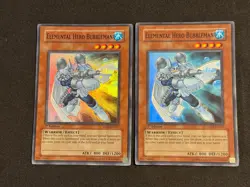 Yugioh 2X Elemental Hero Bubbleman YSDJ-EN017 1st Edition Super Rare NM & MP - Image 1