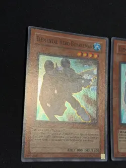 Yugioh 2X Elemental Hero Bubbleman YSDJ-EN017 1st Edition Super Rare NM & MP - Image 3