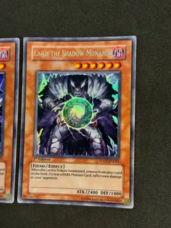 Yugioh 2X Caius the Shadow Monarch SDDE-EN001 Ultra Rare 1st Edition NM - Image 3