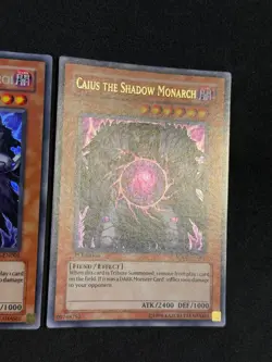 Yugioh 2X Caius the Shadow Monarch SDDE-EN001 Ultra Rare 1st Edition NM - Image 4