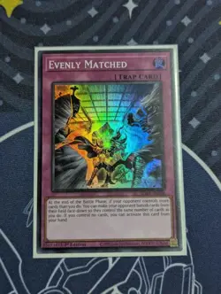 Evenly Matched - SDBT-EN038 - Super Rare (NM) - Yugioh - Image 1