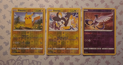 2021 Pokemon HOLO Card Lot (3 Cards), PIKACHU, EMOLGA, & ARTICUNO - Image 2