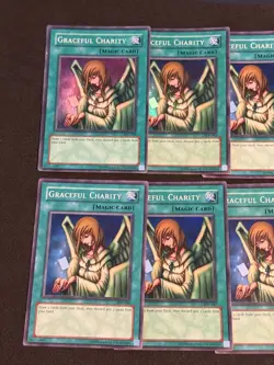 Yugioh 8X Graceful Charity SDP-040 Super Rare Unlimited MP - Image 2