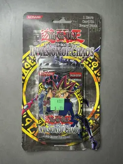Yu-Gi-Oh! INVASION OF CHAOS Blister Booster Pack 1st EDITION 1996 Konami RARE 🔥 - Image 2