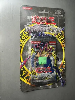 Yu-Gi-Oh! INVASION OF CHAOS Blister Booster Pack 1st EDITION 1996 Konami RARE 🔥 - Image 3
