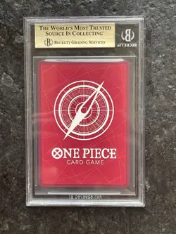 2025 ONE PIECE CARRYING ON HIS WILL #OP13001 MONKEY.D.LUFFY ALT ART L BGS 9.5 - Image 2