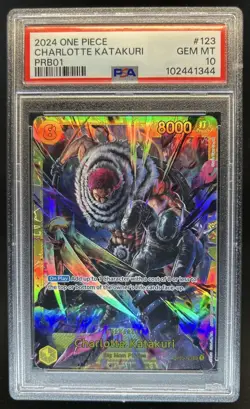 2024 One Piece Charlotte Katakuri Secret Rare #OP03-123 PSA 10 GEM MINT - Image 1