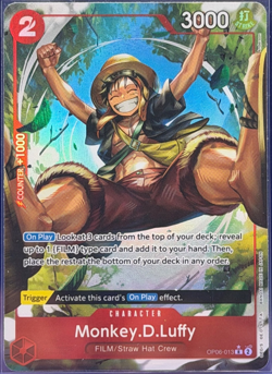 Monkey.D.Luffy P-055 P Parallel Alt Art Full Art Promo PRB-01 One Piece TCG NM - Image 1