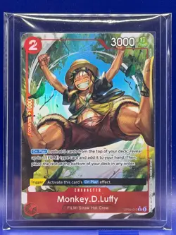 Monkey.D.Luffy P-055 P Parallel Alt Art Full Art Promo PRB-01 One Piece TCG NM - Image 3