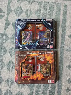 One Piece TCG Illustration Box Vol 5 and Vol 6 BUNDLE FACTORY SEALED - Image 1