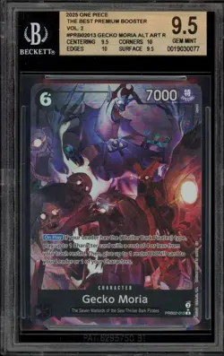 One Piece CCG Gecko Moria PRB02 Alt Art PRB02-013 BGS 9.5 - Image 1