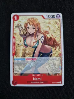 One Piece TGC Nami ST01-007 Tournament Pack Vol.3 Alt Art Promo Mint - Image 1