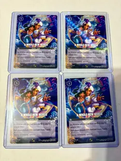 4x (Playset) 10/C1 Disney Lorcana A Whole New World Infinity Promo Non-Foil NM - Image 1
