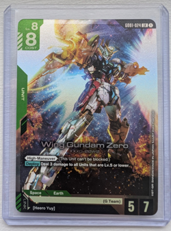 Wing Gundam Zero GD01-024 LR Gundam Card Game - Image 1