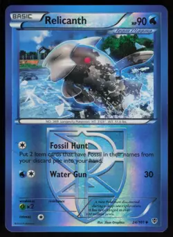Reverse Holo Relicanth (Team Plasma) 24/101 Plasma Blast Pokemon TCG Card - Image 1