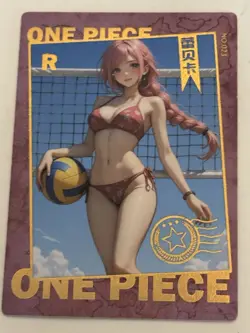 REBECCA VOLLEYBALL R N-023 Thick Huatang One Piece Anime Collectible Card - Image 1
