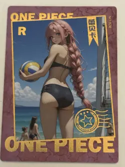 REBECCA VOLLEYBALL R N-024 Thick Huatang One Piece Anime Collectible Card - Image 1