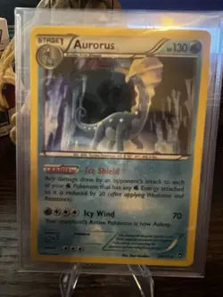 Pokemon Aurorus 26/111 Rare Holo Stage 1 Card XY Furious Fists 130 HP - Image 1
